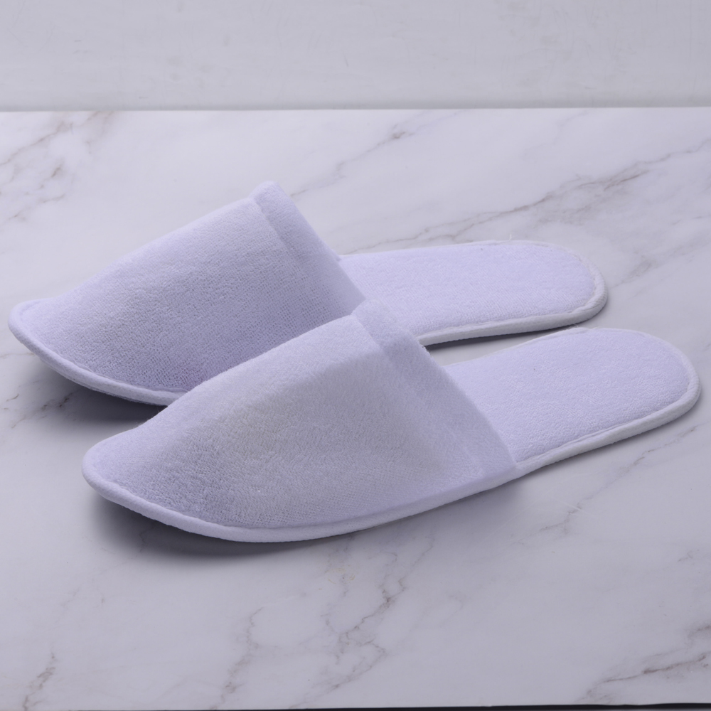 Zapatillas de toalla de uso hotelero desechables con suela de zapato EVA